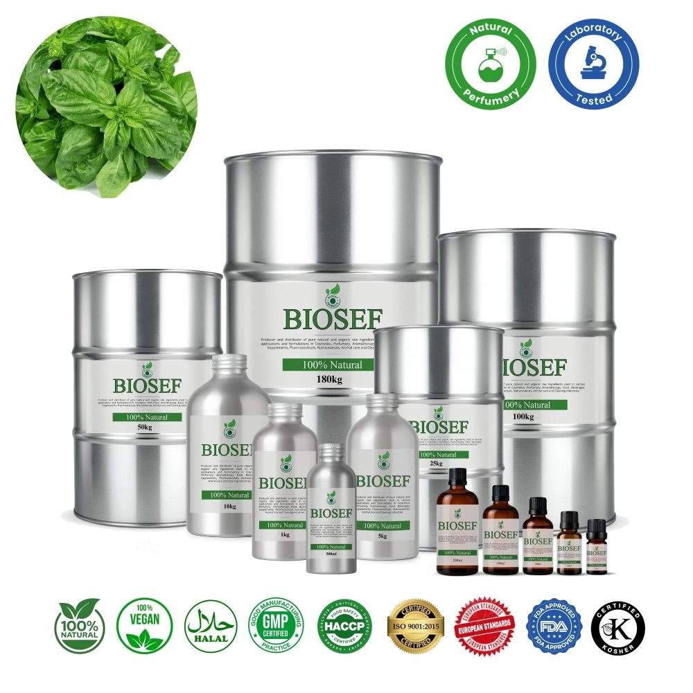 Albahaca aceite esencial natural para perfumería | Biosef.com