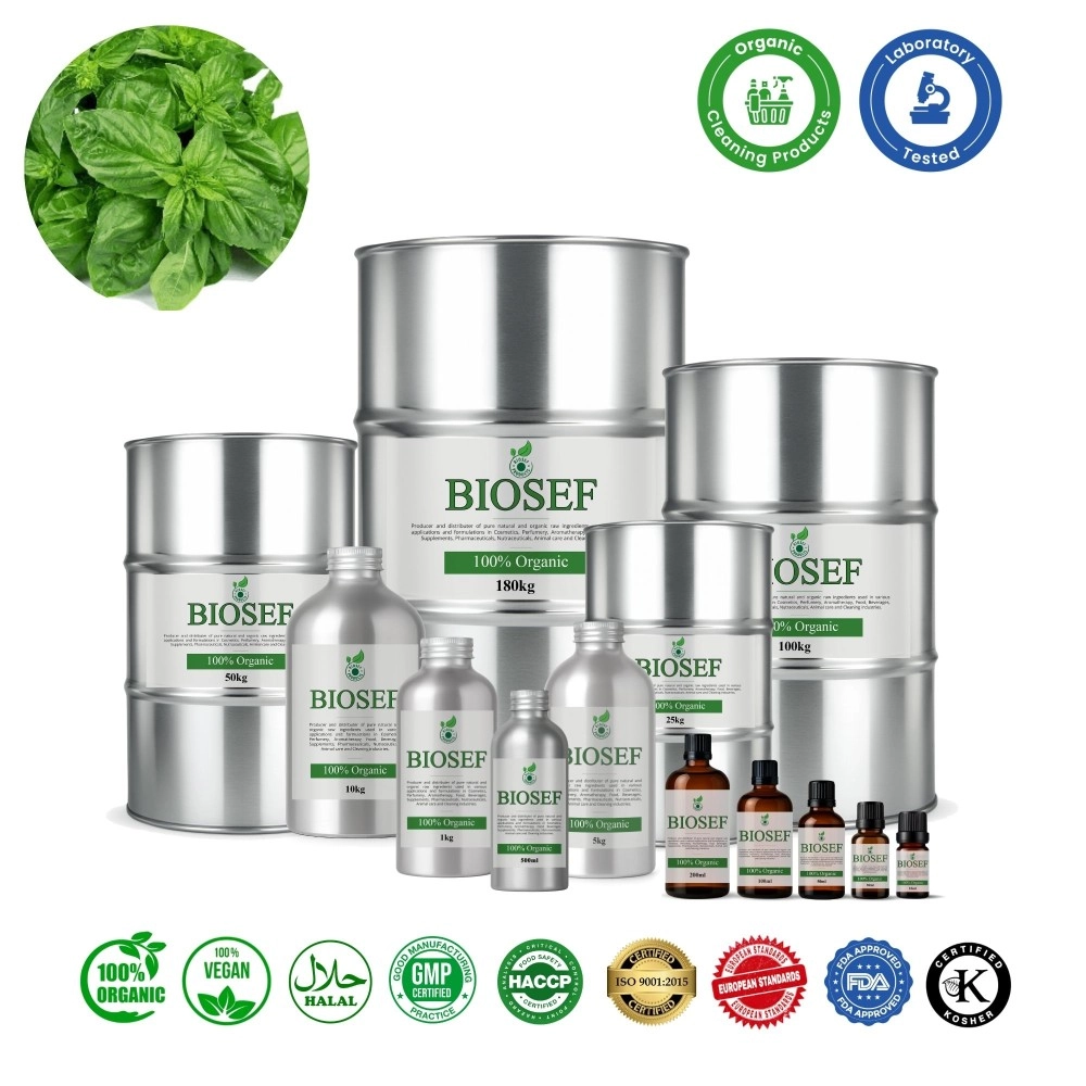 Basilic bio huile essentielle pour détergents | Biosef