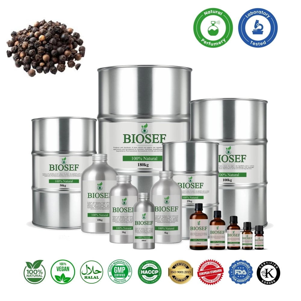 Pimienta negra natural aceite esencial para perfumería | Biosef