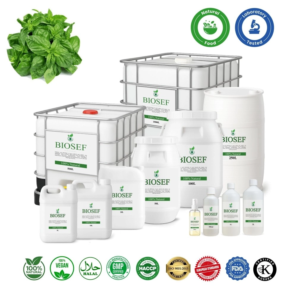 Basilic naturel hydrolat pour aliments | Biosef.com