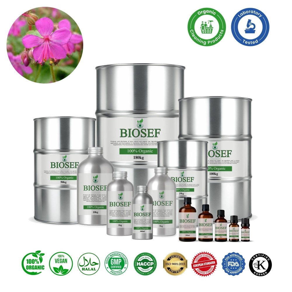 Géranium bio huile essentielle pour détergents | Biosef