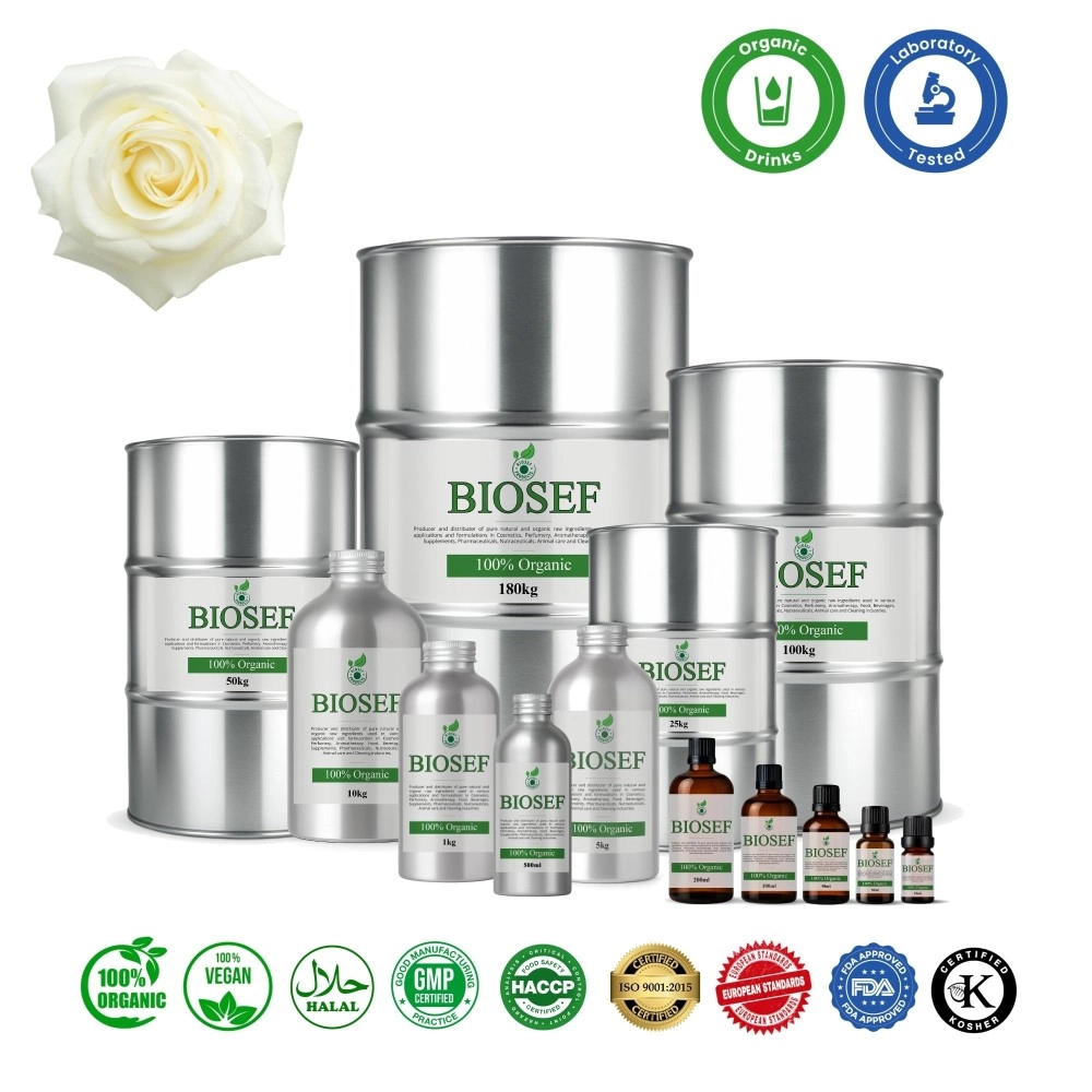 Rosa Alba orgánico aceite esencial para bebidas | Biosef