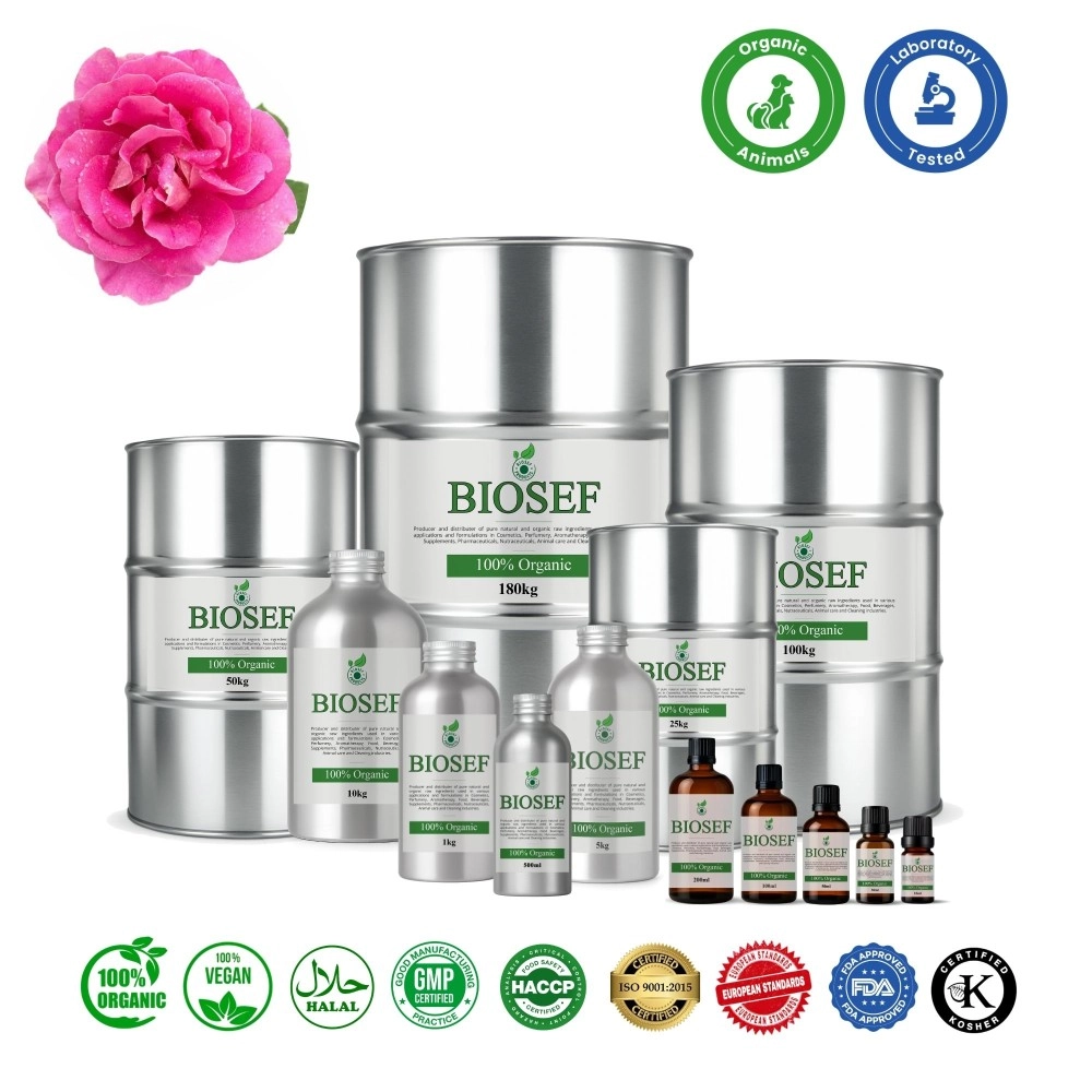 Rosa Damascena orgánico aceite esencial para animales | Biosef