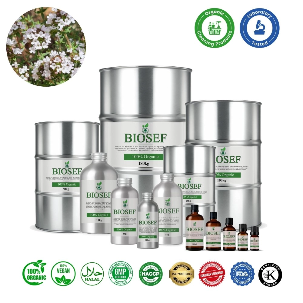 Tomillo orgánico aceite esencial para detergentes | Biosef