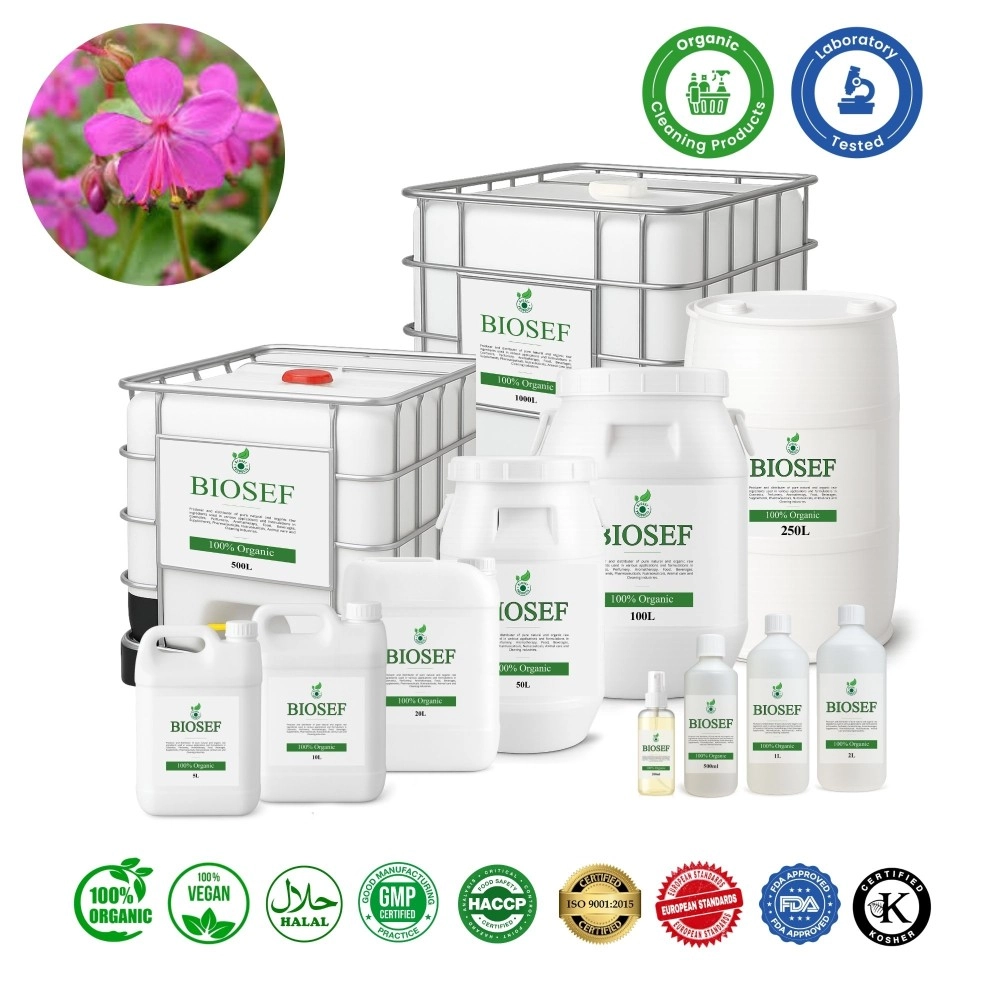 Géranium ( racine ) bio hydrolat pour détergents | Biosef.com