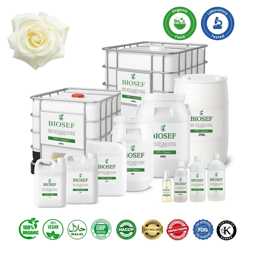 Rosa Alba orgánico hidrolato para alimentos | Biosef